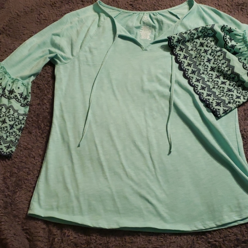 Turquoise Top